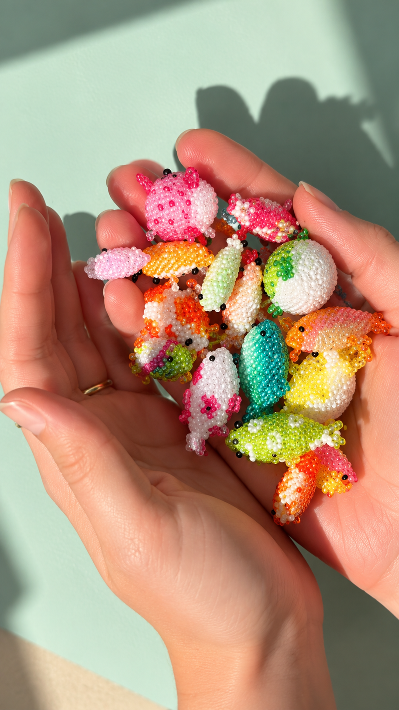 🦀 3D Beaded Crab PDF Pattern
