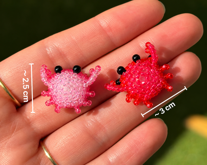 🦀 3D Beaded Crab PDF Pattern